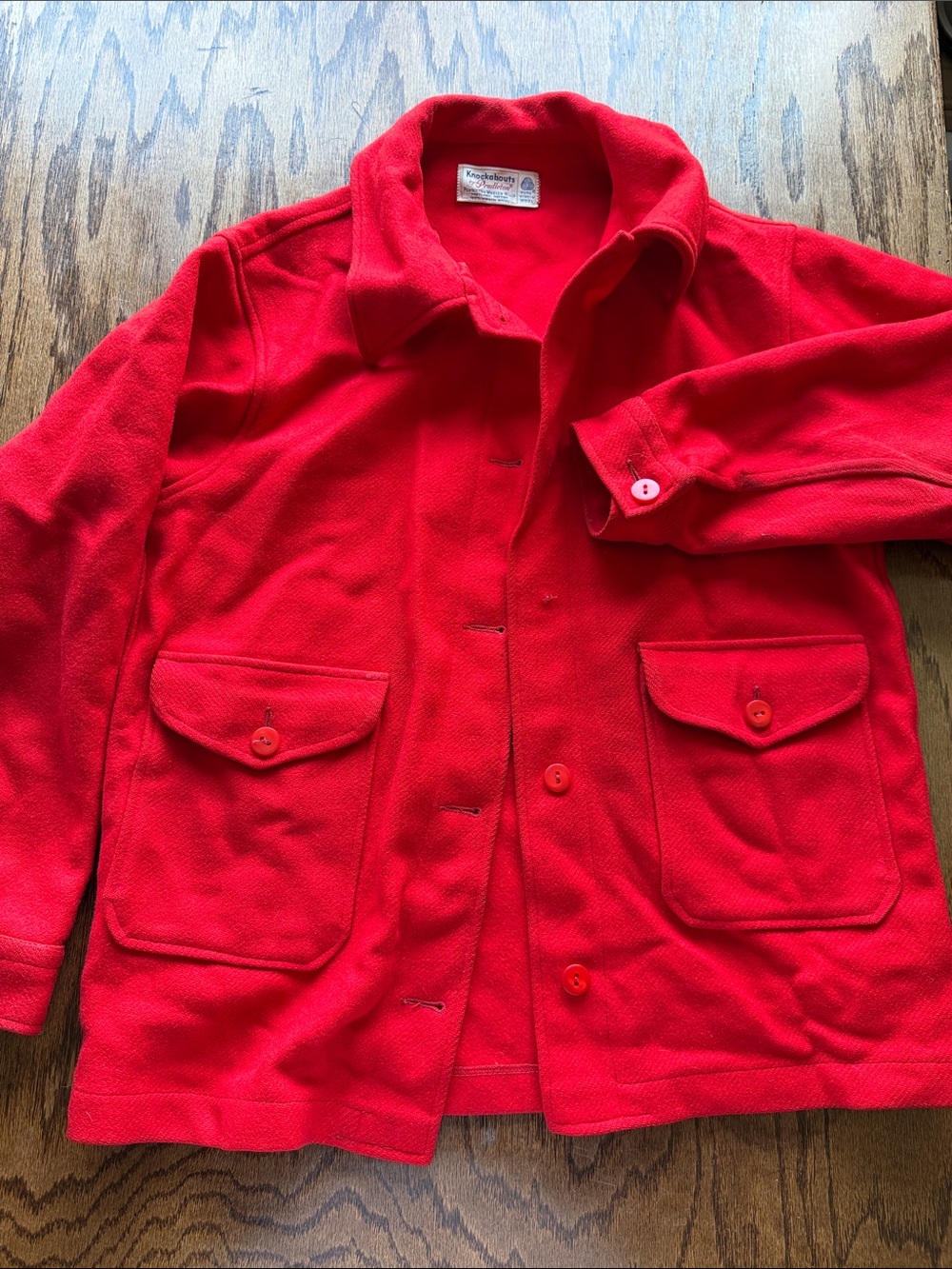 Vintage Pendleton Red Women's Pea Coat